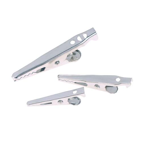 50PCS Crocodile Clips Mini Alligator Clips Mini Silver