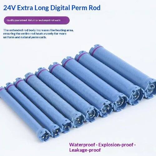 140mm 24V Digital Hair Hot Perm Rods Electric Heated