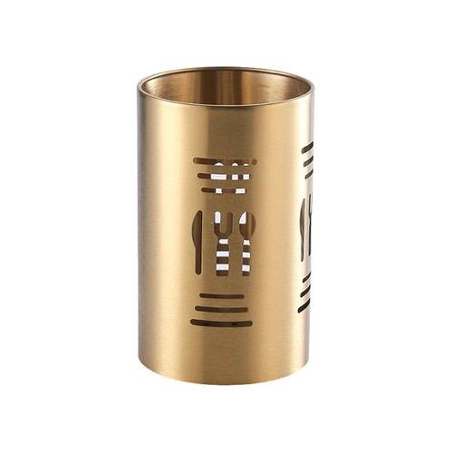 Round Stainless Steel Utensil Holder Multi Purpose Kitchen