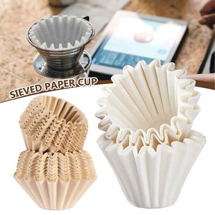 Cup Filter 50pcs Powder Cake Shape Coffee 155
