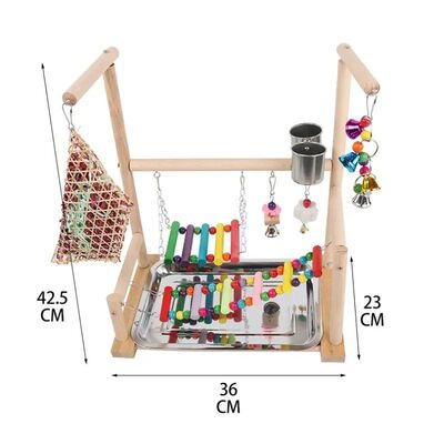 Multi Toy Combination Parrot Playground Chewing and Puzzles