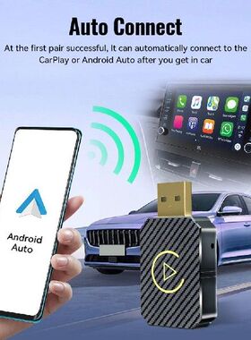 Wired To Wireless Carplay & Android Auto 2 in 1 Dongle