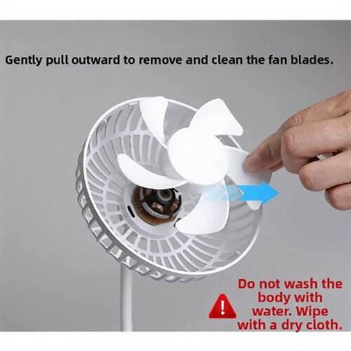 White Air Powered Socket Fan With Aroma Diffuser 5