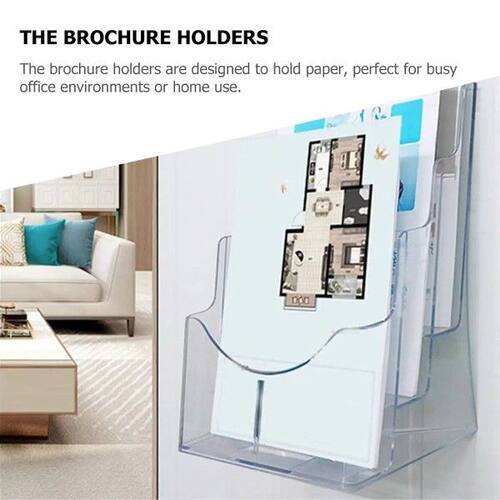 Industrial Tools 2pcs A5 Acrylic Brochure Display Stand