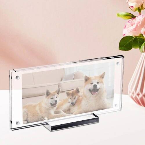 1pc Dollar Bill Frame Holder with Base Acrylic Ticket