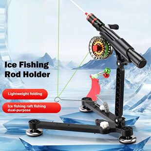 Foldable with Flag Holder Rod Fishing Ice Bell