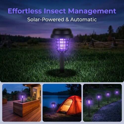 Solar Powered Insect Lawn Light Waterproof IP54 LED