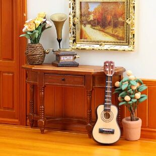 1:12 Dollhouse Miniature Retro Half-side Table Sideboard