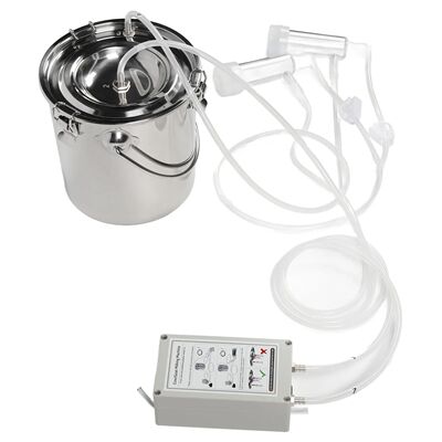7L Goat Milking Machine Stainless Steel Portable Pulsation