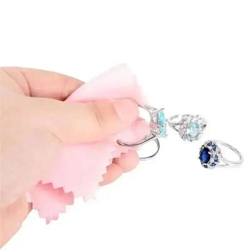 10PCS Smooth Lint Free Glasses Lens Cleaning Cloth Jewelry