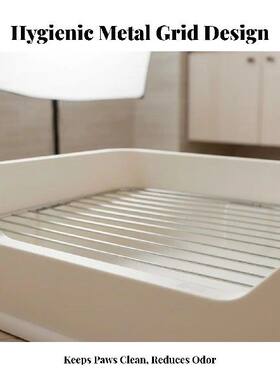 Dog Potty Tray with Grate Easy to Clean Dog Potty Tray