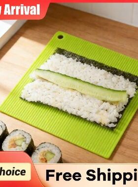 2pcs Bamboo Pattern Hand Roll Mat Non-Stick Reusable