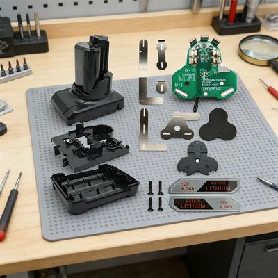 BAT420 Battery Case Plastic Housing with PCB, BAT412A