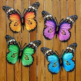 Outdoor Decor 2026 Butterfly Art Home Wall Metal Large