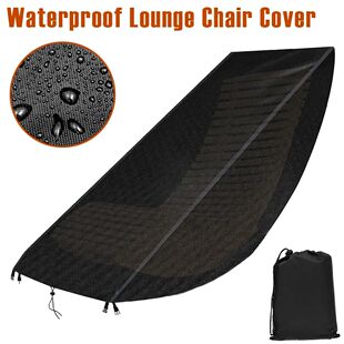 Garden Lounge Chair Cover Polyester Waterproof Sun Lounger