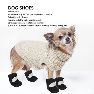 Dog Shoes Waterproofing Rubber Dog Booties Paws Protectors