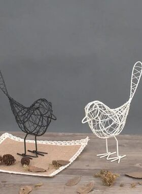 New Minimalist Iron Hollowed Out Bird Creative Foyer Living