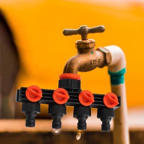4 Way Garden Hose Splitters Faucet Diverter Tap Hose