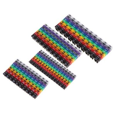 1PC Cable Markers Colourful C-Type Marker Number Tag Label