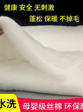 被芯丝棉丝绵太空棉蓬松棉棉子芯料晴纶棉整张填充物棉花聚酯纤维