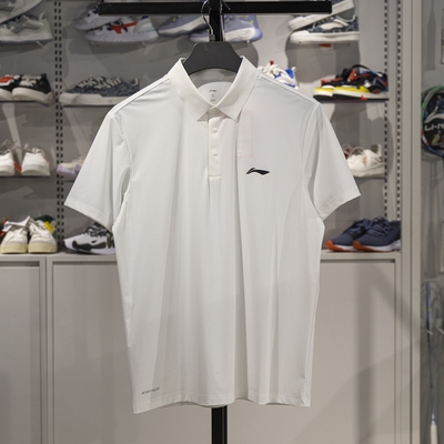 李宁短袖POLO衫冰感舒适防晒T恤