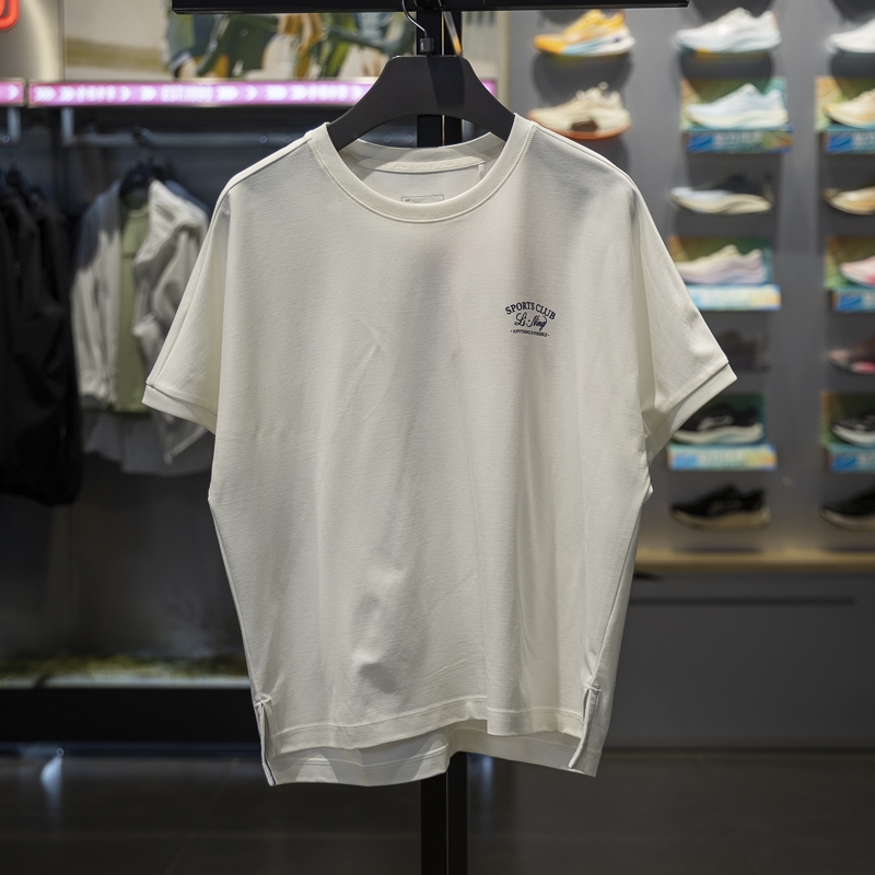 李宁短袖女子冰感舒适T恤文化衫