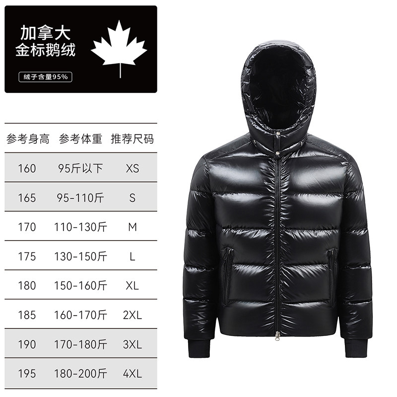 蒙口羽皇加拿大奢鹅95鹅绒冬季轻奢可脱卸帽保暖羽绒服厚外套806
