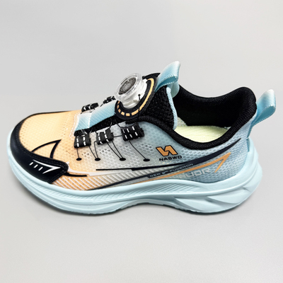 夏季福得隆童鞋男童单网镂空透气防臭运动鞋学生跑步鞋软底舒适