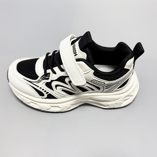 比迪2025春秋季新款儿童运动鞋男女童跑步鞋魔术贴休闲鞋双网透气