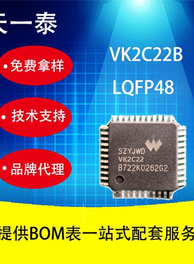 40*4抗干扰液晶驱动芯片 VK2C22B LQFP48兼容16C22