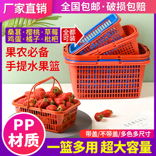 1-12斤塑料手提水果篮厂家直销