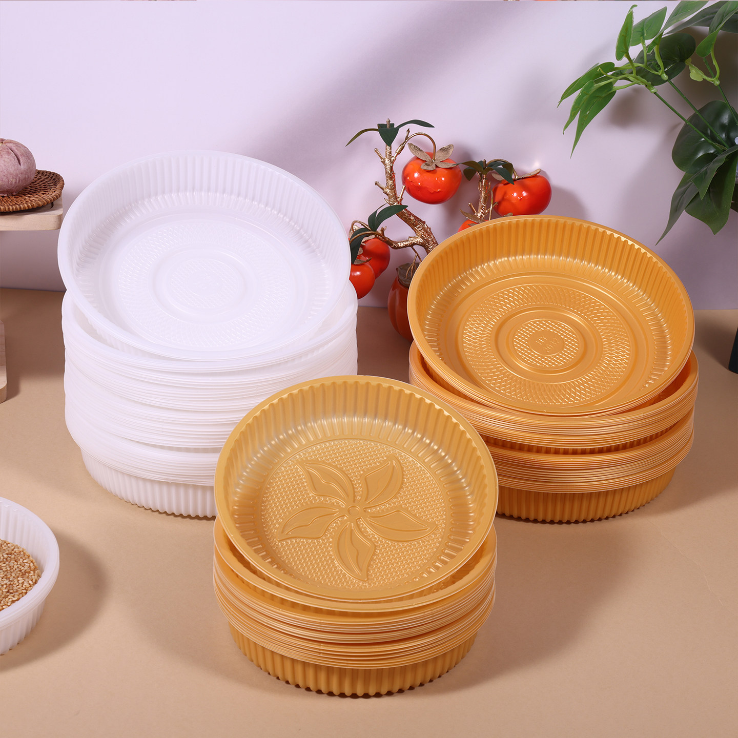 一斤大月饼包装盒带盖吸塑内托 500g 广式月饼加厚塑料底托