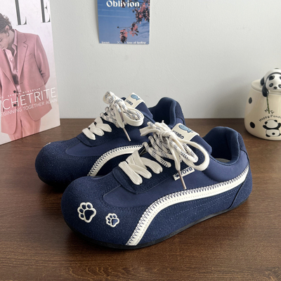 巨好看百搭鞋子男鞋新款春季德训鞋 透气增高板鞋女休闲鞋情侣潮