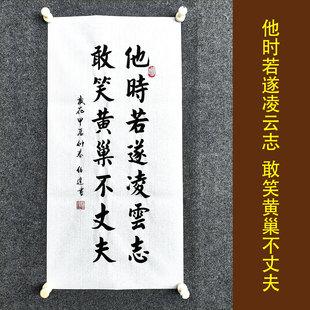 他时若遂凌云志 书法作品手写真迹客厅办公室装饰画定制装裱挂画