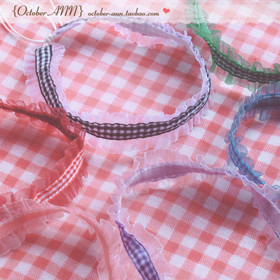 choker金属项圈格子甜美风锁骨链