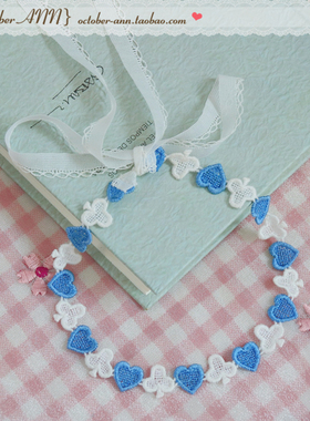 choker花纹系带项圈锁骨链