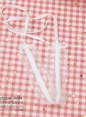 choker蕾丝系带白色温婉风锁骨链