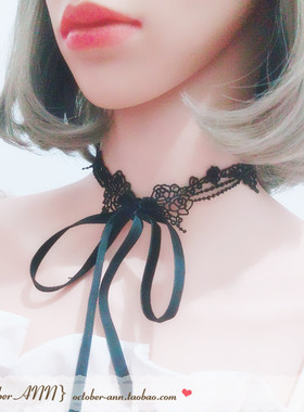 choker防过敏金属蕾丝系带项圈