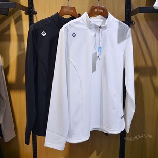 红一号半拉链立领长袖50085打底衫2025春季新款速干女士修身版T恤