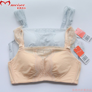 美思内衣新款 抹胸无钢圈中厚裹胸文胸AB杯胸罩 FA0265聚拢半片式