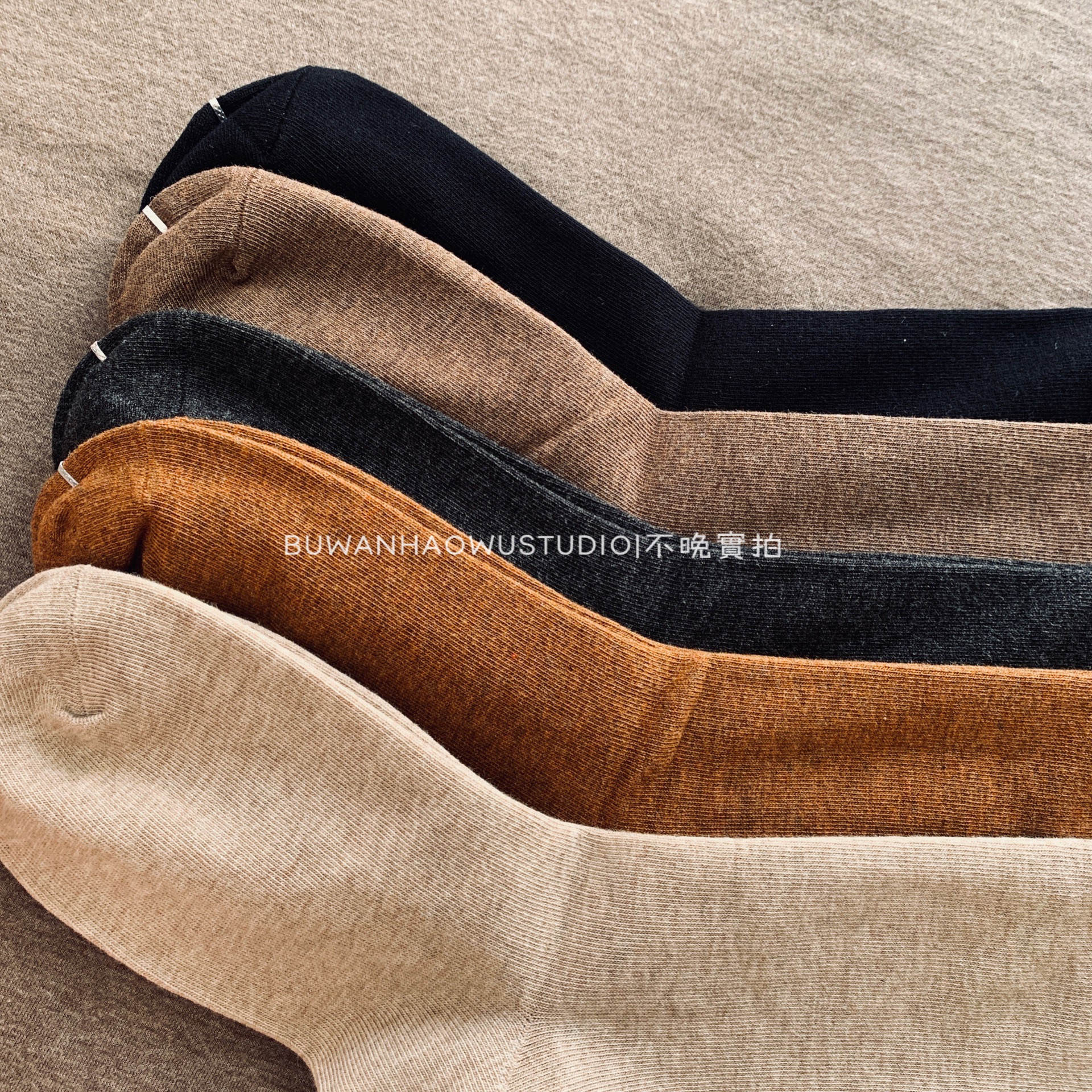 出口秋季日系加长纯棉防滑过膝袜