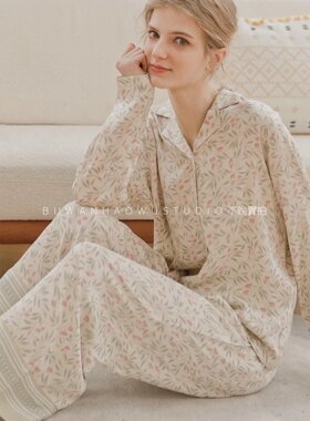 不晚女人棉贡缎铃兰碎花