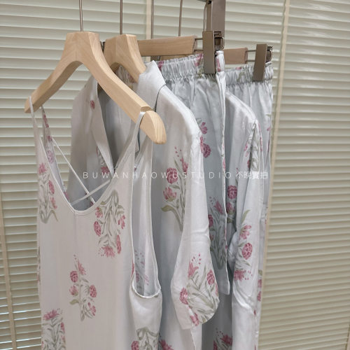 外贸女人棉贡缎舒服清新温柔