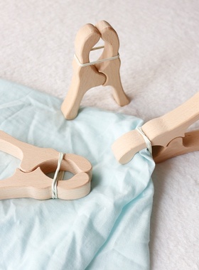 华德福社区店娃娃家实木夹子不会坏的实木夹子实用wooden clips