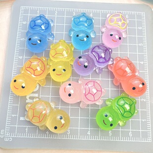 热卖 大头迷你小乌龟树脂配件奶油胶diy饰品配件手机壳发夹DIY盲盒