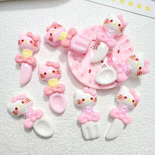 卡通diy树脂配件可爱蒂蒂猫发夹手机壳鞋扣吊坠手工饰品材料贴片