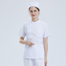 大码 南丁格尔护士服女款 短袖 夏薄款 白大褂短款 医院工作服 分体套装