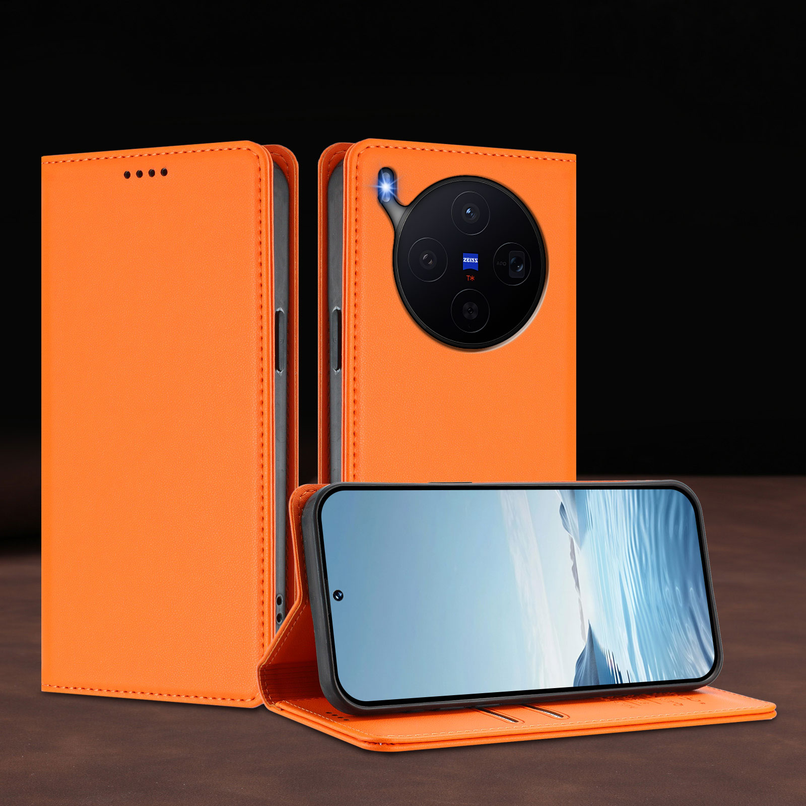 适用vivoX300手机壳新款磁吸翻盖