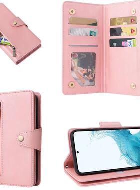 16E拉链钱包款适用苹果15Promax手机壳iphone14翻盖插卡皮套16plus全包防摔13Pro挂绳12max新款11男女Xs外壳