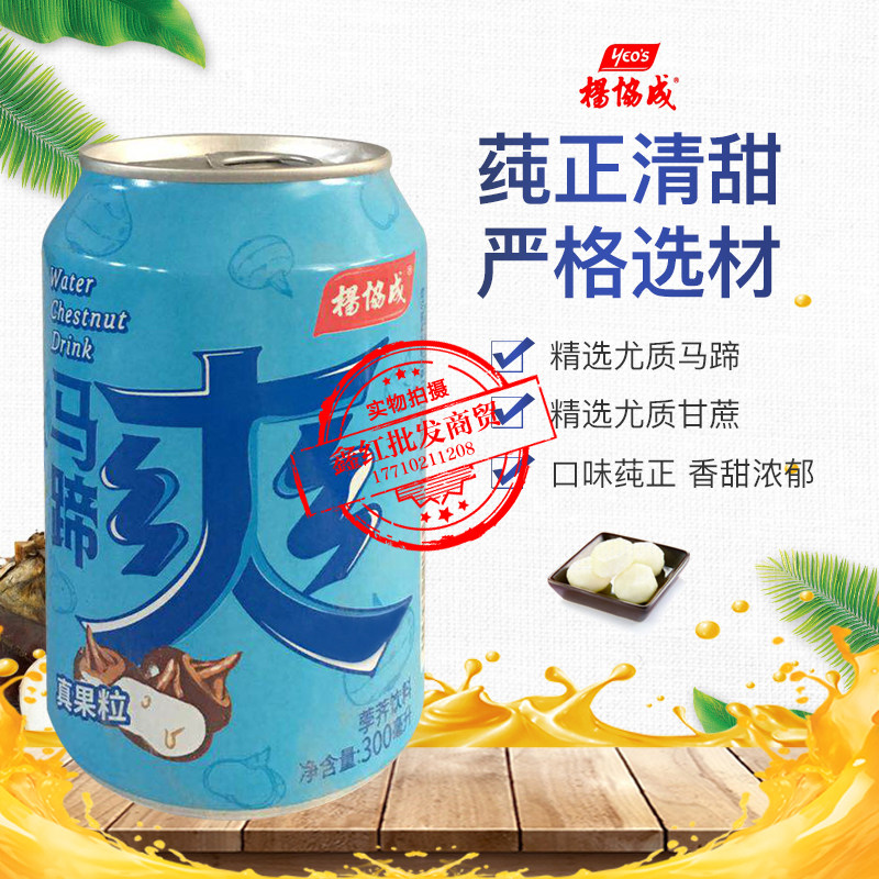 杨协成马蹄爽饮料300ml*8*12*24罐全国多省包邮